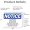 Signmission Caution Please Do Not Overload Washer Or, 10 in W x Rectangle, Vinyl Decal OS-2PACK-NS-D-710-L-10497 - alternate 3